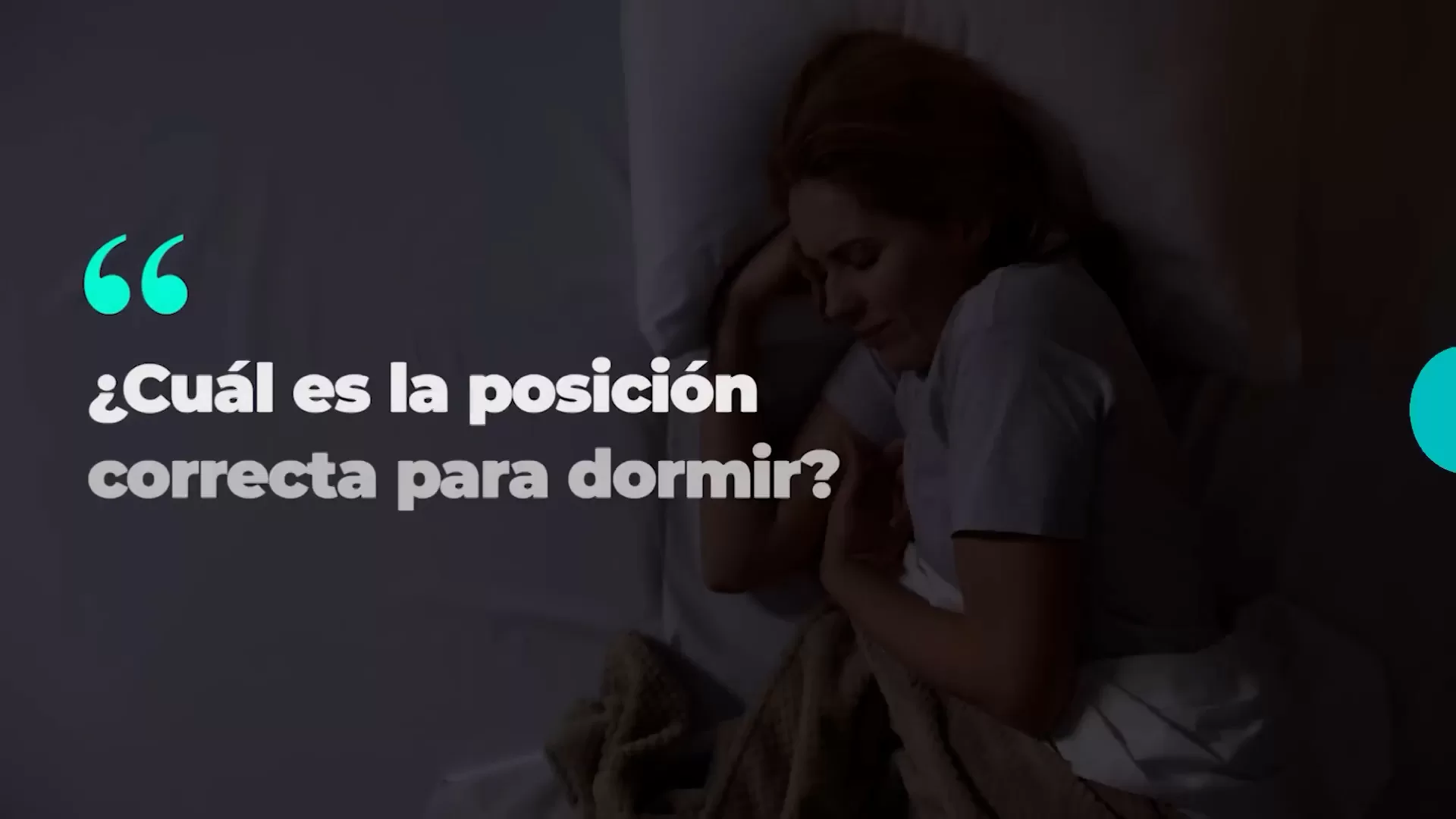 Dormir del lado derecho: ¿es bueno para tu salud? Esto es lo que debes saber