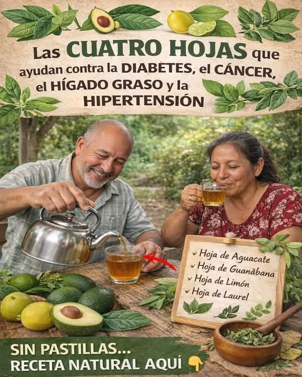Las 4 Hojas Naturales que Ayudan a Controlar la Diabetes, el Hígado Graso y la Presión Arterial