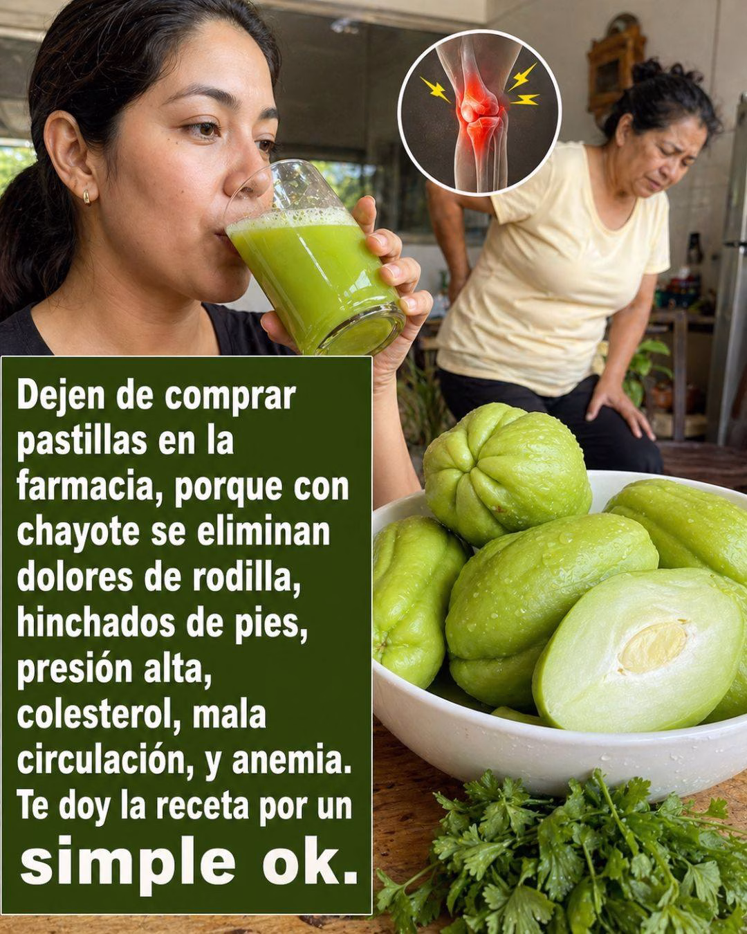 Mezcla de Chayote con Perejil: Una Combinación Natural que Muchos Están Aprovechando 🌿🥒