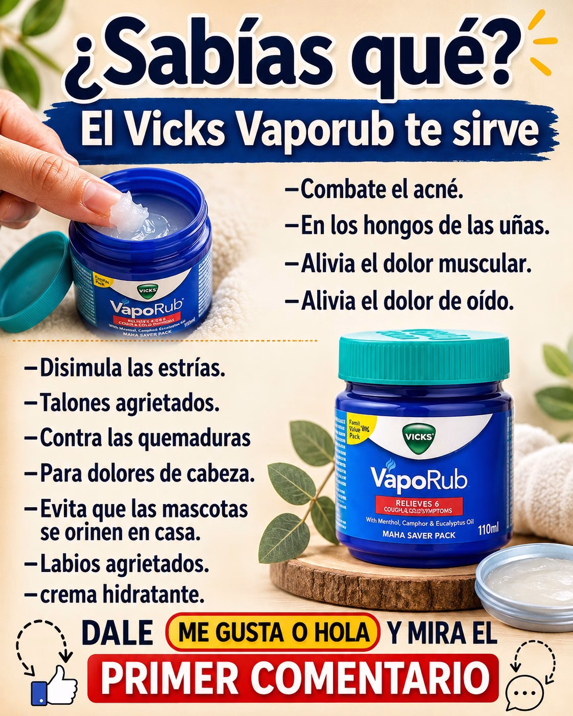 Descubre por Qué Es Beneficioso Aplicar Vick VapoRub En Los Pies Antes De Dormir