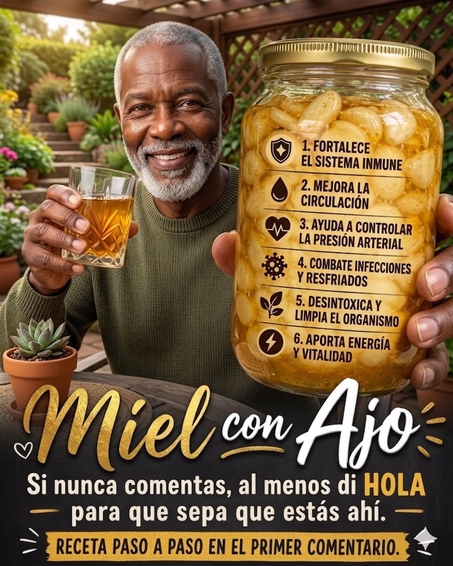 Come ajo y miel en ayunas durante 7 días.
