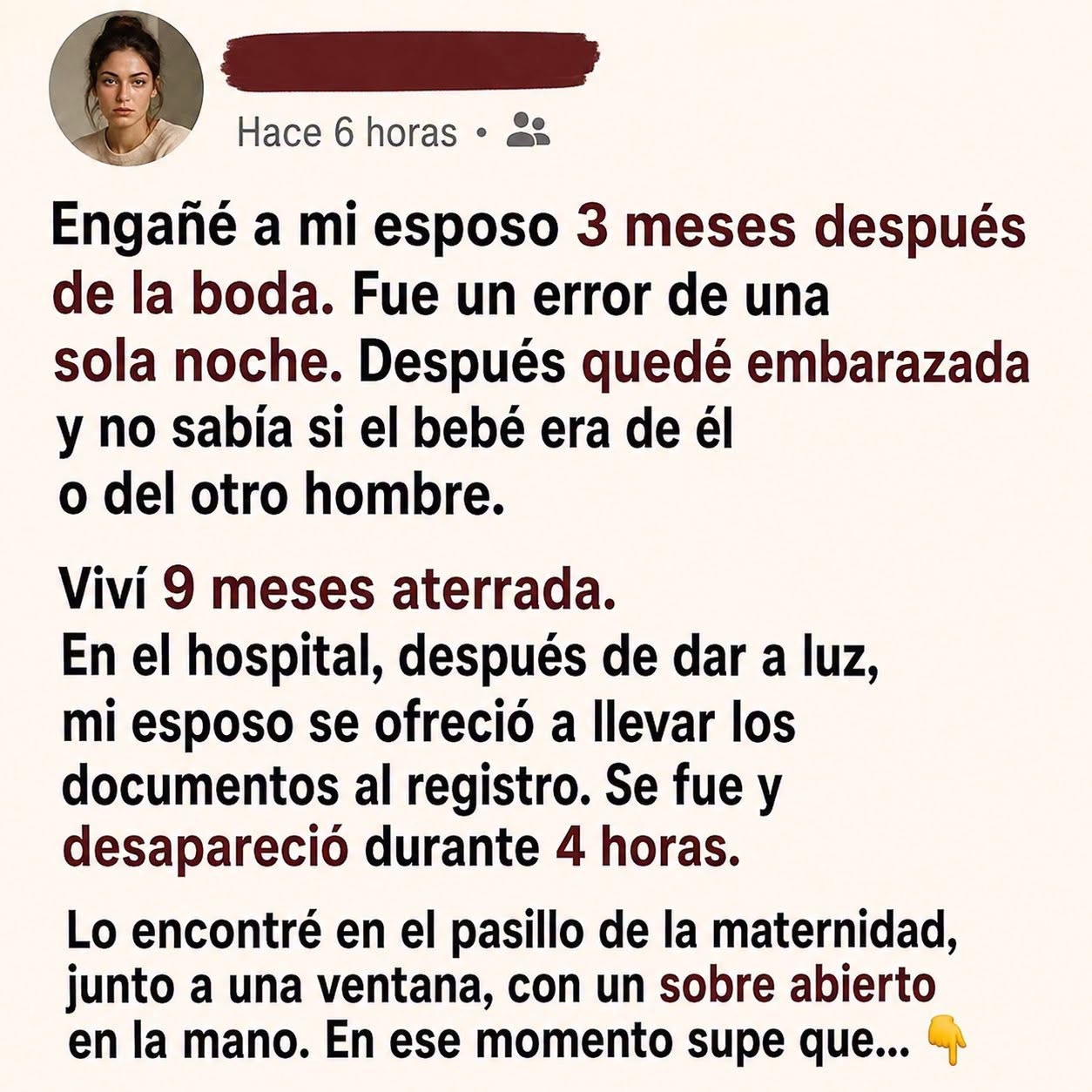 La infidelidad que salió a la luz el día del parto: la carta que cambió mi matrimonio para siempre
