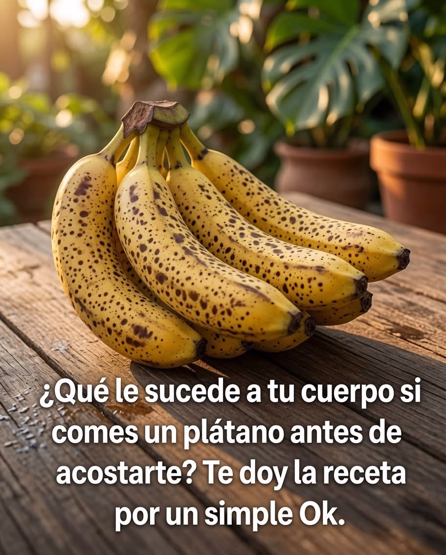 QUÉ LE PASA A TU CUERPO SI COMES UN PLÁTANO ANTES DE DORMIR? ESTO ES LO QUE DEBES SABER